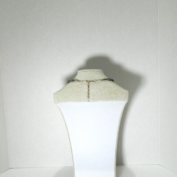 Vintage RB Running Bear Jewelry Purple-Copper Turquoise Necklace - Picture 4 of 7